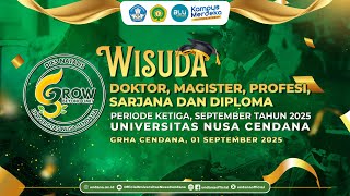 WISUDA DOKTOR, MAGISTER, PROFESI, SARJANA DAN DIPLOMA PERIODE KE-3, SEPTEMBER TAHUN 2025