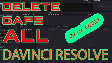 How to Delete / Close ALL Gaps in Davinci Resolve