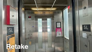 (Retake) Modernized Montgomery Hydraulic Glass Elevator @ Millennium Station in Chicago, IL