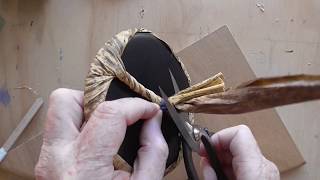 Demonstration video of tying japanese bamboo baren.