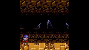 Sonic 1: Labyrinth zone Prototype background with parallax scrolling.