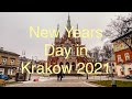 New Years Day in KRAKOW 2021 - walk from my home to St. Joseph's church over Fr. Bernatka's Bridge