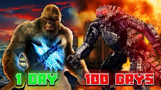 🦖ปราบก็อตซิลล่า100วัน🐒| Garry's Mod Godzilla x Kong