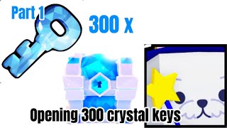 Opening 300 crystal keys in pet sim 99!