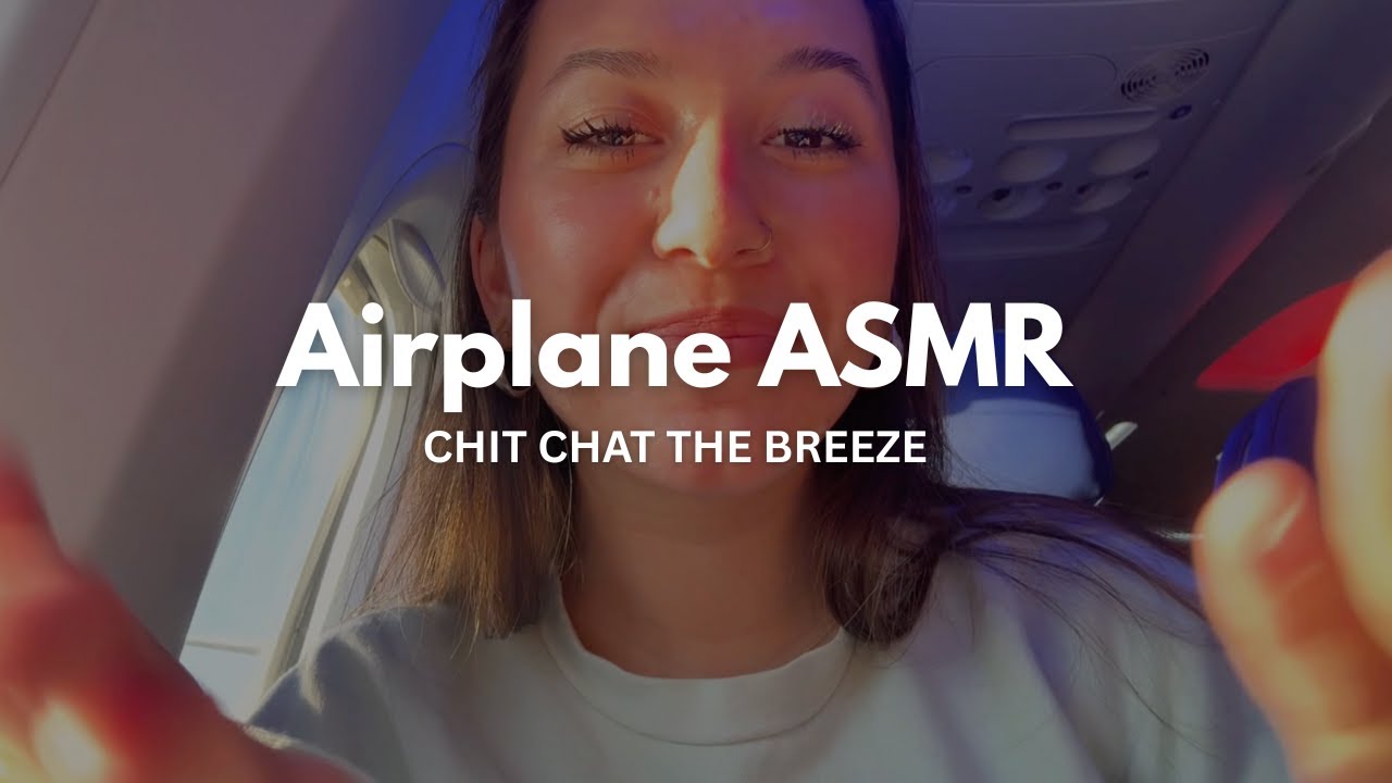 ASMR doing my makeup in 10 minutes on an airplane!!