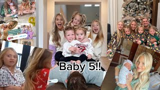 The labrant is pregnant with baby 5# + telling kids EACH YEAR IS A BABY!?