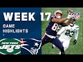 Jets vs. Patriots Week 17 Highlights | NFL 2020