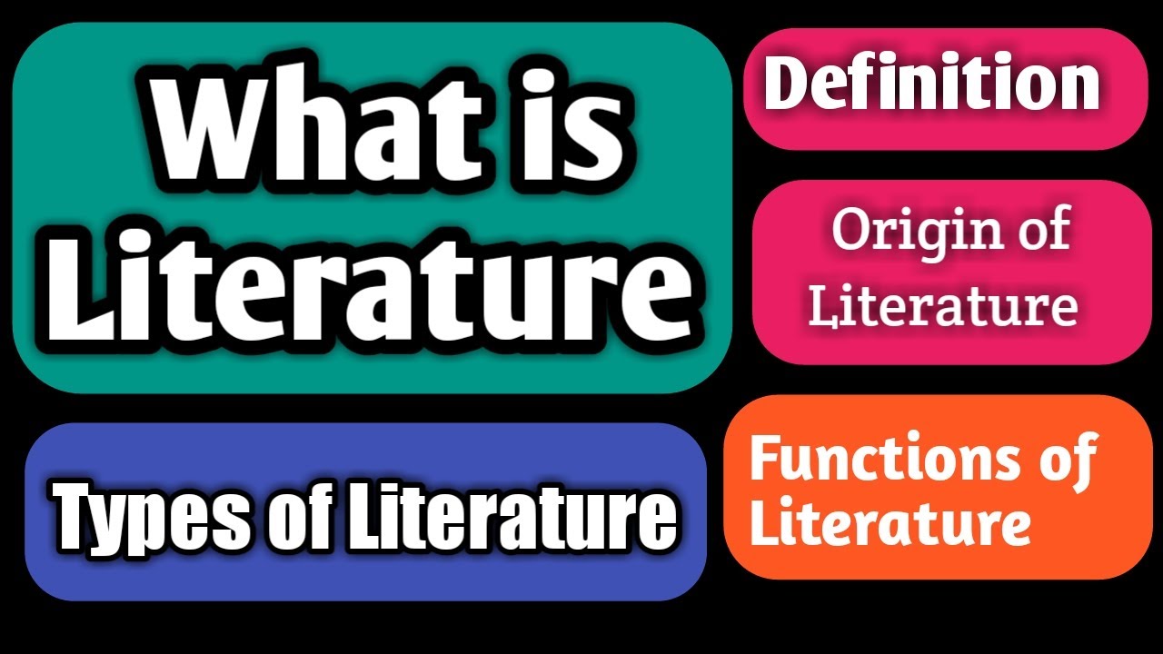 What is literature and it's types - YouTube