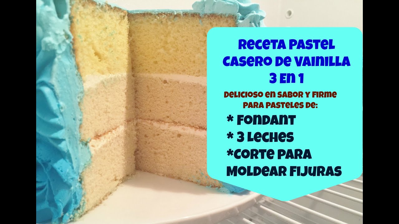 Receta Pastel De Vainilla Casero Riquísimo! - Madelin's Cakes - YouTube
