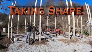 Wall Posts - Graber Post Pole Barn Kit - 28x36x12 Post Frame Garage Build Episode 4