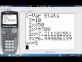 Range, Variance, Standard Deviation on the TI 83/84 Calculator