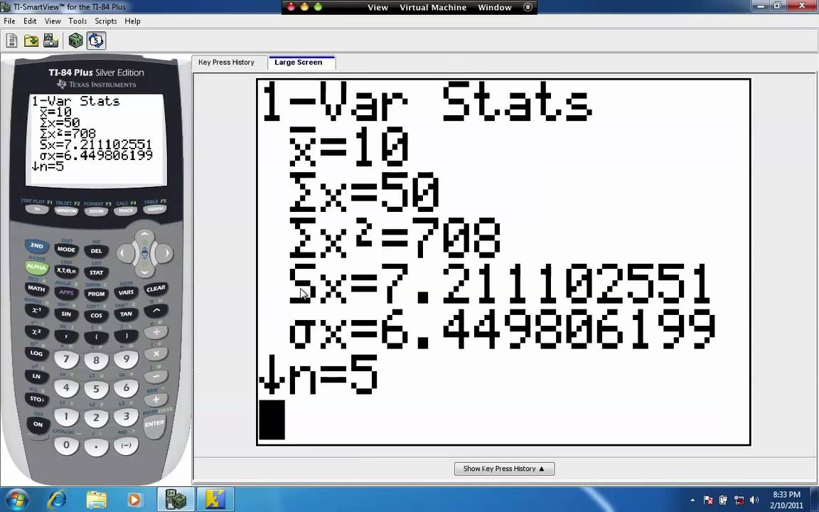 Range, Variance, Standard Deviation on the TI 83/84 Calculator - YouTube