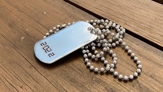 Make and engrave your own Military Dog tags  The easy way