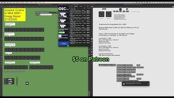 MAX Joystick MIDI to OBS Over OSC