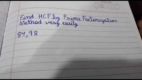 Prime Factorisation Method for Finding HCF - Part 1 | Don