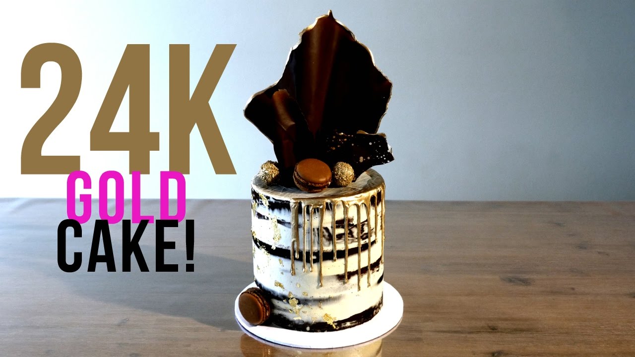 The Making of 24K Gold Bar Cake - YouTube