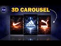 3D Carousel Animation in After Effects | motion graphics tutorial | after effect tutorial |