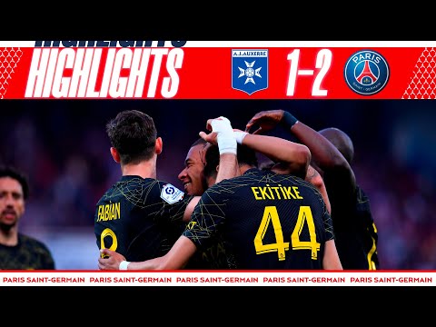 Auxerre PSG Goals And Highlights