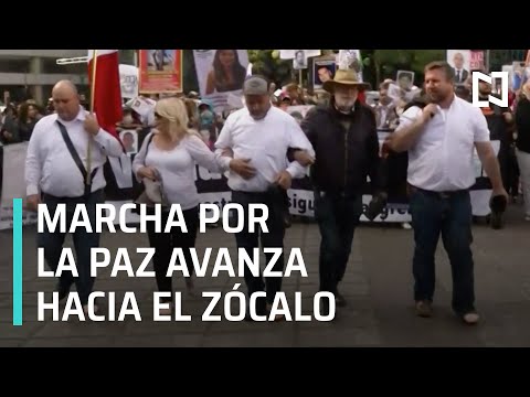 Caminata por la Paz avanza rumbo a Palacio Nacional en CDMX - Las Noticias