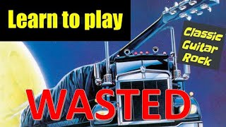 Easy Guitar Lesson: Learn to play &quot;Wasted&quot; by Def Leppard