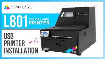 Afinia Label L801 USB Printer Installation Training Video