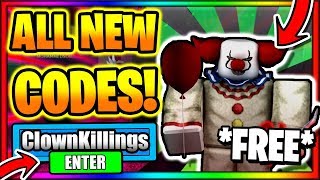 Clown Killings Reborn Codes Roblox July 2021 Mejoress - roblox clown avatar