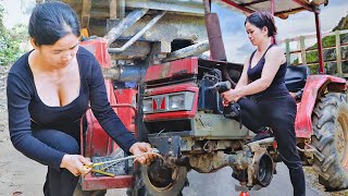 FULL VIDEO 22 Days of Mechanic Girl rebuild motorcycle, Genius Girl repair tractor, repair excavator