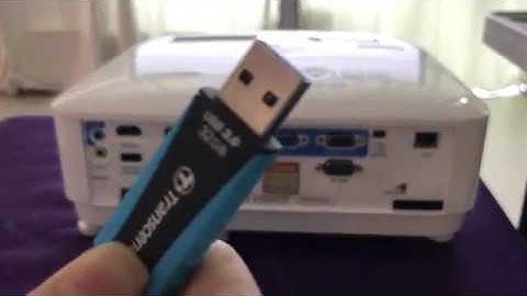How to use USB Reader on BenQ projector MX731 MW732 and MH733 | Darer