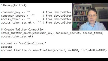 A First Program using R and TwitteR to Collect someone