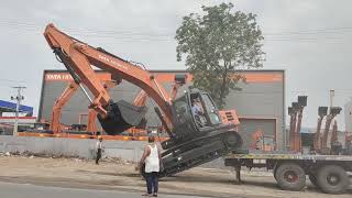 @TataHitachiCorporate #tatahitachiexcavator  Unloading Ex210 Prime  Rama excavators Karimnagar