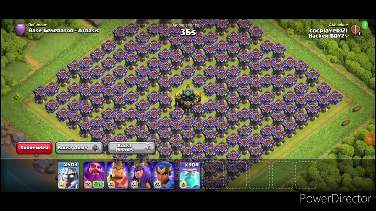 Max Electro Titan (500-300=200) VS Max Archer Tower