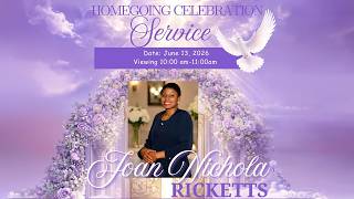 Homegoing Celebration Service - Joan Ricketts