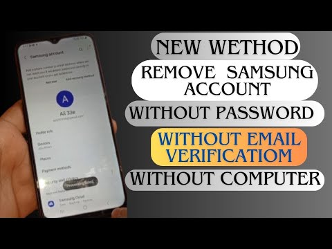 How To Remove Samsung Account Without Password And Email No Need Pc 2024| Android 11/12/13/14