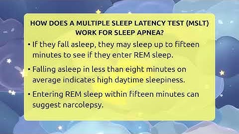 How Does A Multiple Sleep Latency Test (MSLT) Work For Sleep Apnea? - Sleep Apnea Support Network