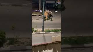 Video shows Israeli soldiers targeting a young man on a bike in the West Bank