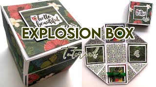 How to make an Explosion Box | DIY Explosion Box | Birthday Explosion Box | Explosion Box Tutorial