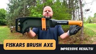 Fiskars Brush Axe! Impressive Results!