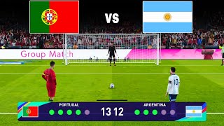 MESSI VS RONALDO🤯 ! ARGENTINA VS PORTUGAL ! PENALTY SHOOTOUT
