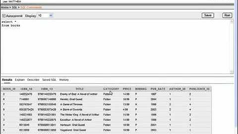 21 SQL with Oracle 10g XE   Using GROUP BY to Group Results of a Query