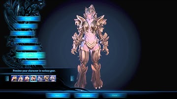 TERA Amani Female Character Creation Menu