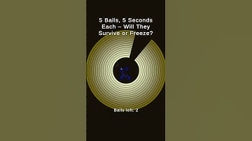 Will the 5 Balls escape or freeze forever?#shorts #digitalart #satisfying #viral #asmr #game #bounce