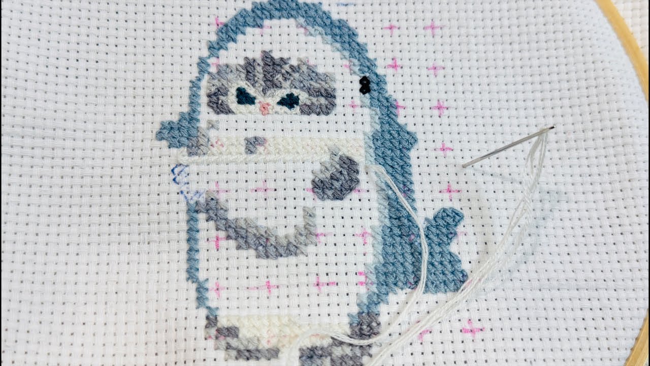 刺繍】モフサンド8号③白連打ダダダダダー🤍アシェット - YouTube