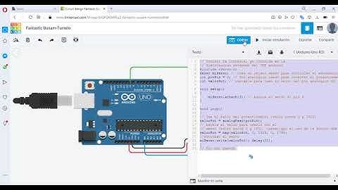 Arduino - Simulación de servomotor con potenciometro en Tinkercad