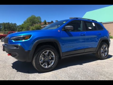 19 Hydro Blue Jeep New Cherokee Trailhawk Elite 4x4 Youtube