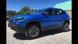 19 Hydro Blue Jeep New Cherokee Trailhawk Elite 4x4 Youtube