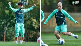 Puertas und Schmid zaubern: Die Highlights vom ersten Werder-Training vor Freiburg!