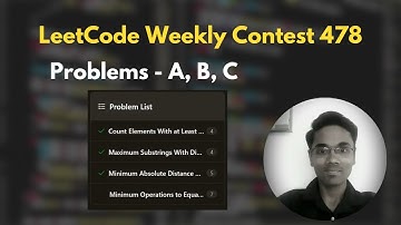 LeetCode Weekly Contest 478 | LeetCode 3759 | LeetCode 3760 | LeetCode 3761