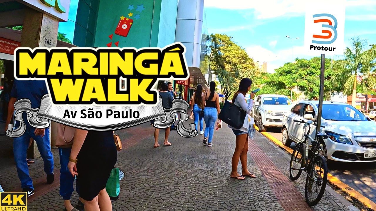 Maringá Walk - Avenida São Paulo (4K)