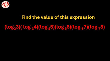 How to Find the Value of Logarithmic Expressions | Step-by-Step Logarithm Tutorial | Junior Olympiad