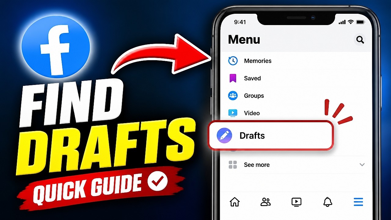 How To Find Draft Post on Facebook (Quick Guide) - YouTube